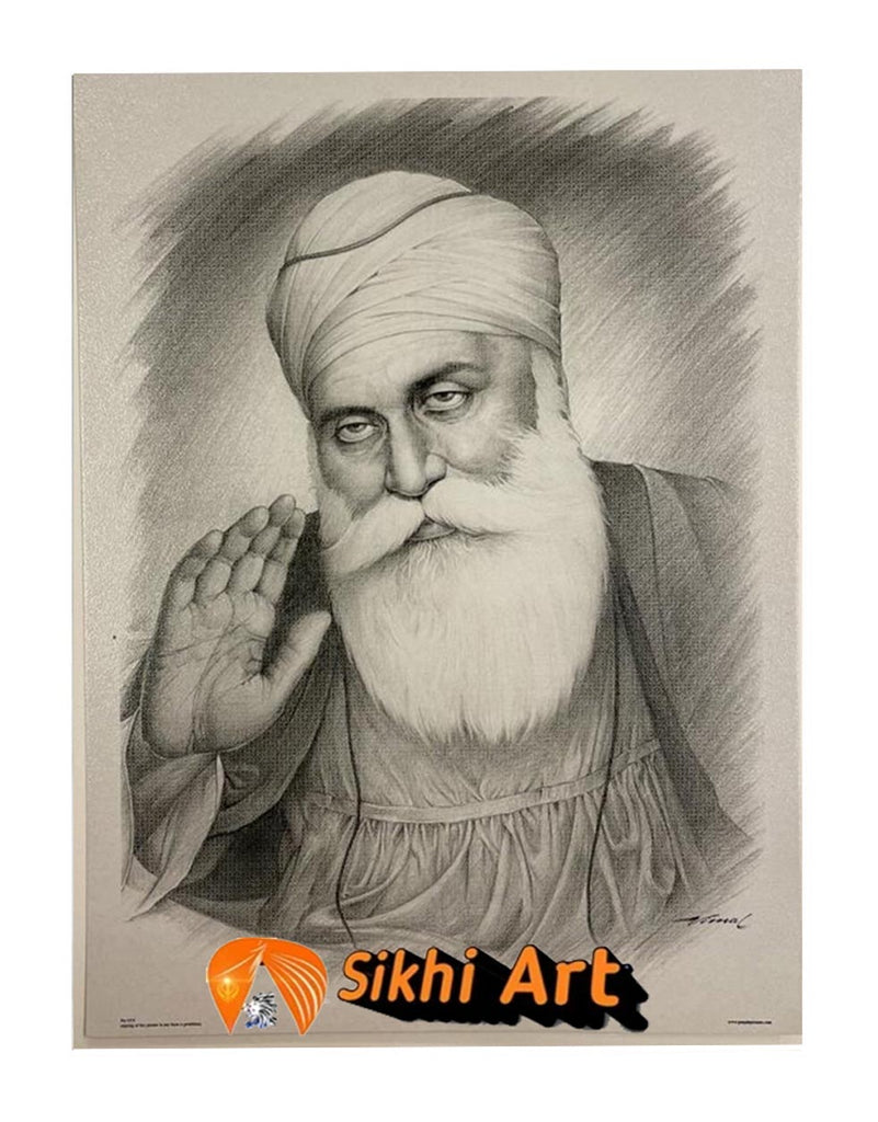 Skecth Of Guru Nanak Dev Ji - JattDiSite.com