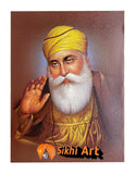 Guru Nanak Dev Ji Coloured Sketch picture frame 13.5” x 11”