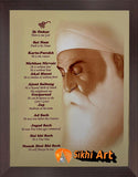 Guru Nanak Dev Ji Mool Mantra picture frame Available in 3 Sizes