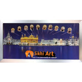 Harmandir Sahib Golden Temple Amritsar Punjab Evening Picture Photo Picture Framed - 40 X 20 - sikhiart