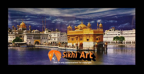 Harmandir Sahib Golden Temple Amritsar Punjab India In Size - 28 X 13 - sikhiart