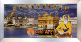 Harmandir Sahib Golden Temple Amritsar Punjab India Photo Picture Framed - 28 X 13 - sikhiart