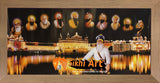 Harmandir Sahib Golden Temple Amritsar Punjab Darbar Sahib With Ten Sikh Gurus Photo Picture Framed - 40 X 20 - sikhiart