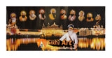 Harmandir Sahib Golden Temple Amritsar Punjab Darbar Sahib With Ten Sikh Gurus Photo Picture Framed - 40 X 20 - sikhiart