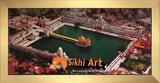 Harmandir Sahib Golden Temple Amritsar Punjab India Birds Eye View Photo Picture Framed - 28 X 13 - sikhiart