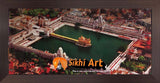 Harmandir Sahib Golden Temple Amritsar Punjab India Birds Eye View Photo Picture Framed - 28 X 13 - sikhiart