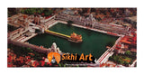 Harmandir Sahib Golden Temple Amritsar Punjab India Birds Eye View Photo Picture Framed - 28 X 13 - sikhiart