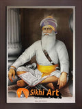 Large Baba Deep Singh Ji Picture Frame In Size - 40 X 28 - sikhiart