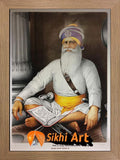 Large Baba Deep Singh Ji Picture Frame In Size - 40 X 28 - sikhiart