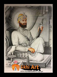 Large Guru Gobind Singh Ji Picture Frame 2 In Size - 40 X 28