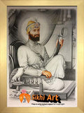 Large Guru Gobind Singh Ji Picture Frame 2 In Size - 40 X 28