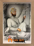 Large Guru Gobind Singh Ji Picture Frame 2 In Size - 40 X 28