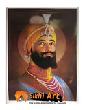 Large Guru Gobind Singh Ji Picture Frame In Size - 40 X 28
