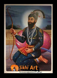 Large Guru Gobind Singh Ji Picture Frame Original Print In Size - 40 X 29