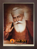 Large Guru Nanak Dev Ji Poster Picture Frame In Size - 40 X 28