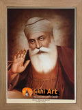 Large Guru Nanak Dev Ji Poster Picture Frame In Size - 40 X 28