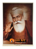 Large Guru Nanak Dev Ji Poster Picture Frame In Size - 40 X 28