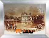 Large Harmandir Sahib Golden Temple Amritsar Punjab India Original Print Photo Picture Framed - 40 X 29 - sikhiart