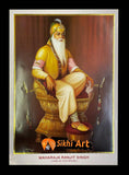 Maharaja Ranjit Singh Lion of Punjab picture frame 24.5” x 20”