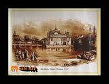 Original First Print Of The Golden Temple Amritsar 1839 In Size - 18 X 14 - sikhiart