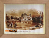 Original First Print Of The Golden Temple Amritsar 1839 In Size - 18 X 14 - sikhiart