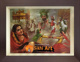 Punjab Art Bhangra Dancers In Amritsar In Size - 18 X 14 - sikhiart