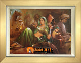 Punjab Scenery Of Traditional Punjabi People In Size - 18 X 14 - sikhiart