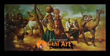 Punjab Traditional Village In India In Size - 40 X 20 - sikhiart