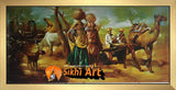 Punjab Traditional Village In India In Size - 40 X 20 - sikhiart