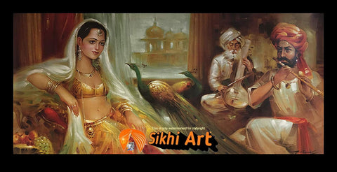 Punjabi Art Of Punjabi Culture In Size - 40 X 20 - sikhiart