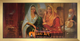 Punjabi Sikh Women In Traditonal Punjabi Room In Size - 40 X 20 - sikhiart