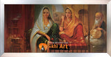 Punjabi Sikh Women In Traditonal Punjabi Room In Size - 40 X 20 - sikhiart