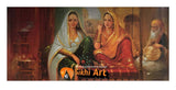 Punjabi Sikh Women In Traditonal Punjabi Room In Size - 40 X 20 - sikhiart