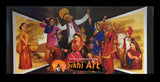 Punjabi Traditional Bhangra Dancers In Punjab In Size - 40 X 20 - sikhiart