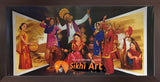 Punjabi Traditional Bhangra Dancers In Punjab In Size - 40 X 20 - sikhiart