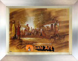 Punjabi Village Scenery Of Punjab In Size - 18 X 14 - sikhiart