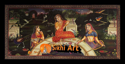 Punjabi Virsa Art Of Punjab 1  In Size - 40 X 20 - sikhiart