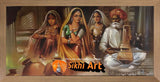 Punjabi Virsa Art Of Punjab 3  In Size - 40 X 20 - sikhiart