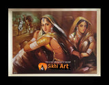 Punjabi Women Of Desi Village In Punjab In Size - 18 X 14 - sikhiart