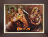 Punjabi Women Of Desi Village In Punjab In Size - 18 X 14 - sikhiart