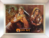 Punjabi Women Of Desi Village In Punjab In Size - 18 X 14 - sikhiart