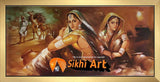 Punjabi Visra Art Of Punjab Traditional Desi Women In Size - 40 X 20 - sikhiart