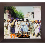 Sant Jarnail Singh Bhindranwale Fighting For Faith And Nation Picture Frame 24 x 20 - sikhiart