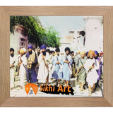 Sant Jarnail Singh Bhindranwale Fighting For Faith And Nation Picture Frame 36 X 24 - sikhiart