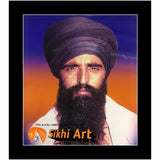 Sant Jarnail Singh Bhindranwale From Damdami Taksal Picture Frame 20 X 16 - sikhiart