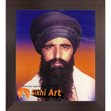 Sant Jarnail Singh Bhindranwale From Damdami Taksal Picture Frame 10 X 8 - sikhiart