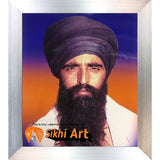 Sant Jarnail Singh Bhindranwale From Damdami Taksal Picture Frame 36 X 24 - sikhiart