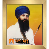 Sant Jarnail Singh Bhindranwale From Punjab Picture Frame 24 X 20 - sikhiart