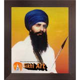 Sant Jarnail Singh Bhindranwale From Punjab Picture Frame 24 X 20 - sikhiart