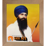 Sant Jarnail Singh Bhindranwale From Punjab Picture Frame 16 X 12 - sikhiart